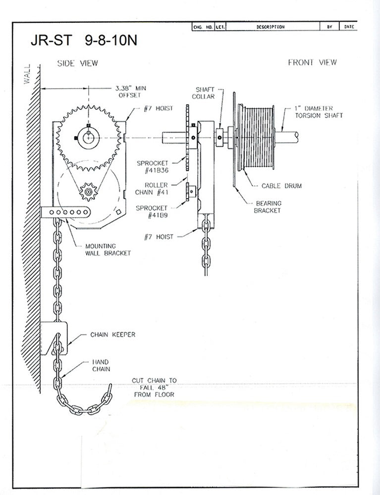 Garage Door Chain Hoist Shaft Mount Homegarage.ca