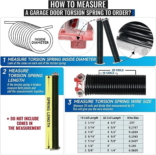 Garage Door Torsion Spring .218 x 13/4 x 28' LW Homegarage.ca
