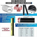 how to measure a garage door torsion spring