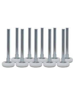 Nylon Rollers Commercial Grade 10 Ball Bearings- 10/pk