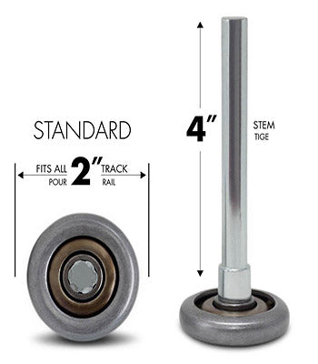 Steel Roller Commercial Grade 10 Ball Bearings- Pair